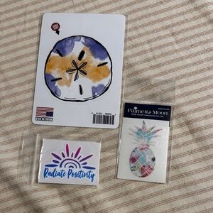 Sand Dollar and Pineapple Sticker Set